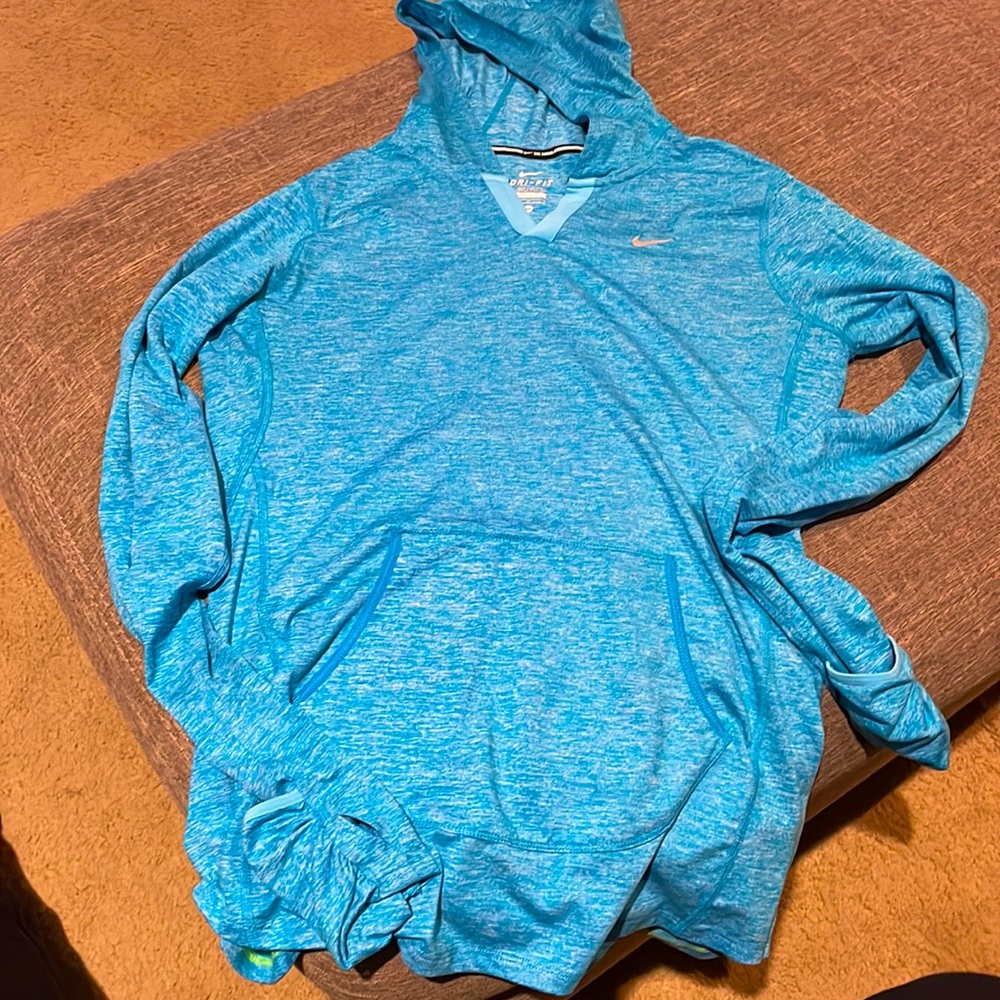 Nike blue long sleeve dry fit